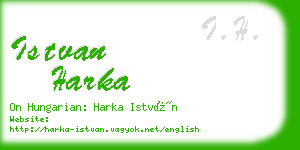 istvan harka business card